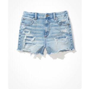 American Eagle Curvy High-Rise Stretch Denim Short | 6